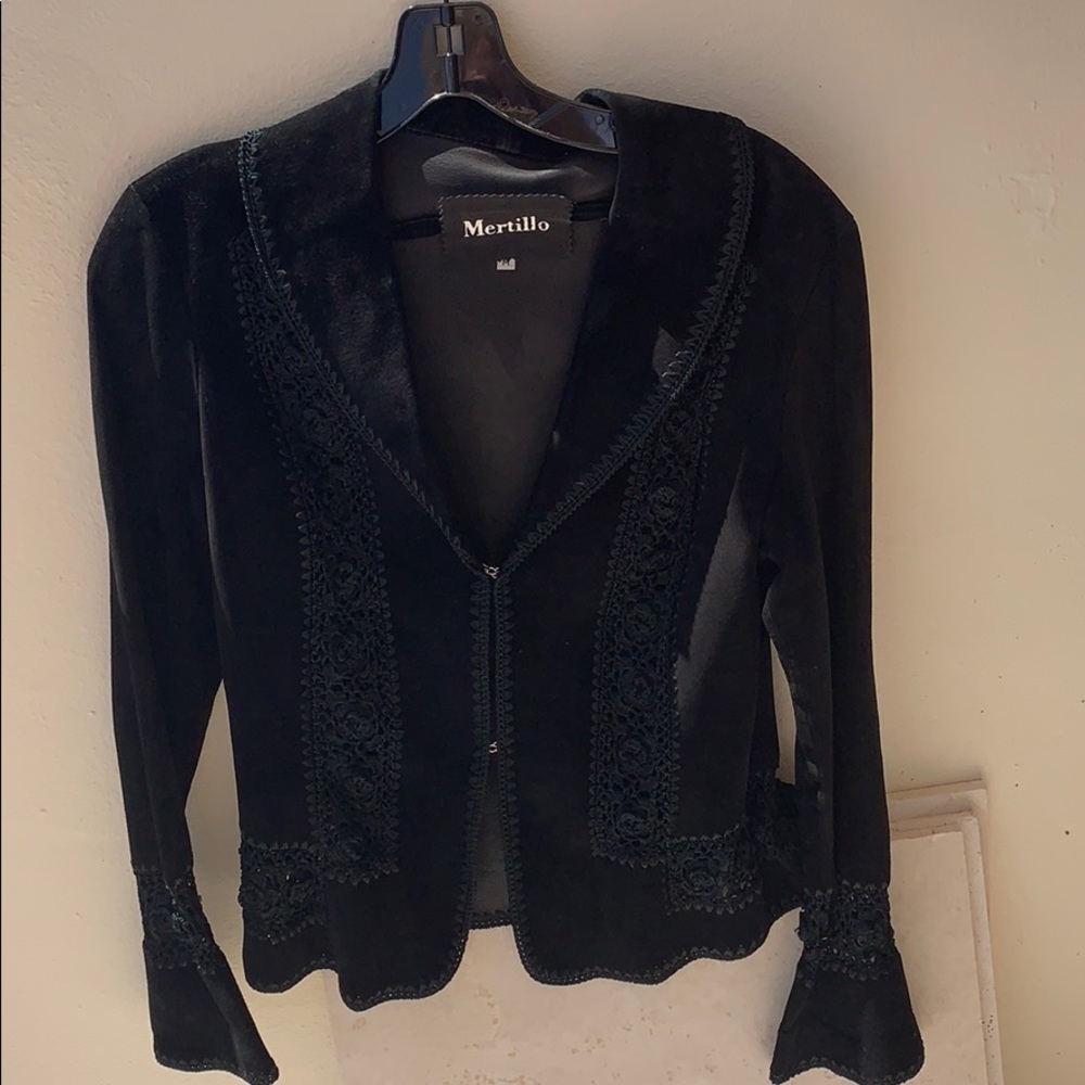 Suede blazer